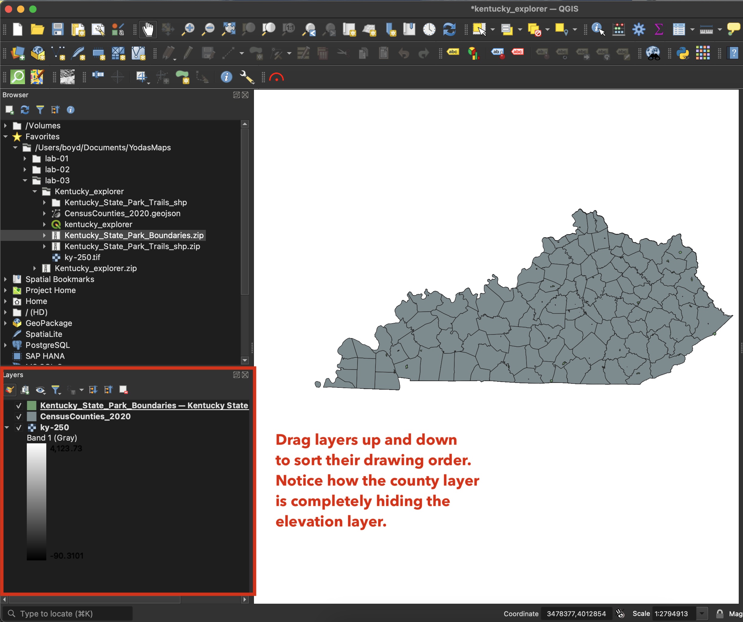 Add counties layer and sort layer drawing order