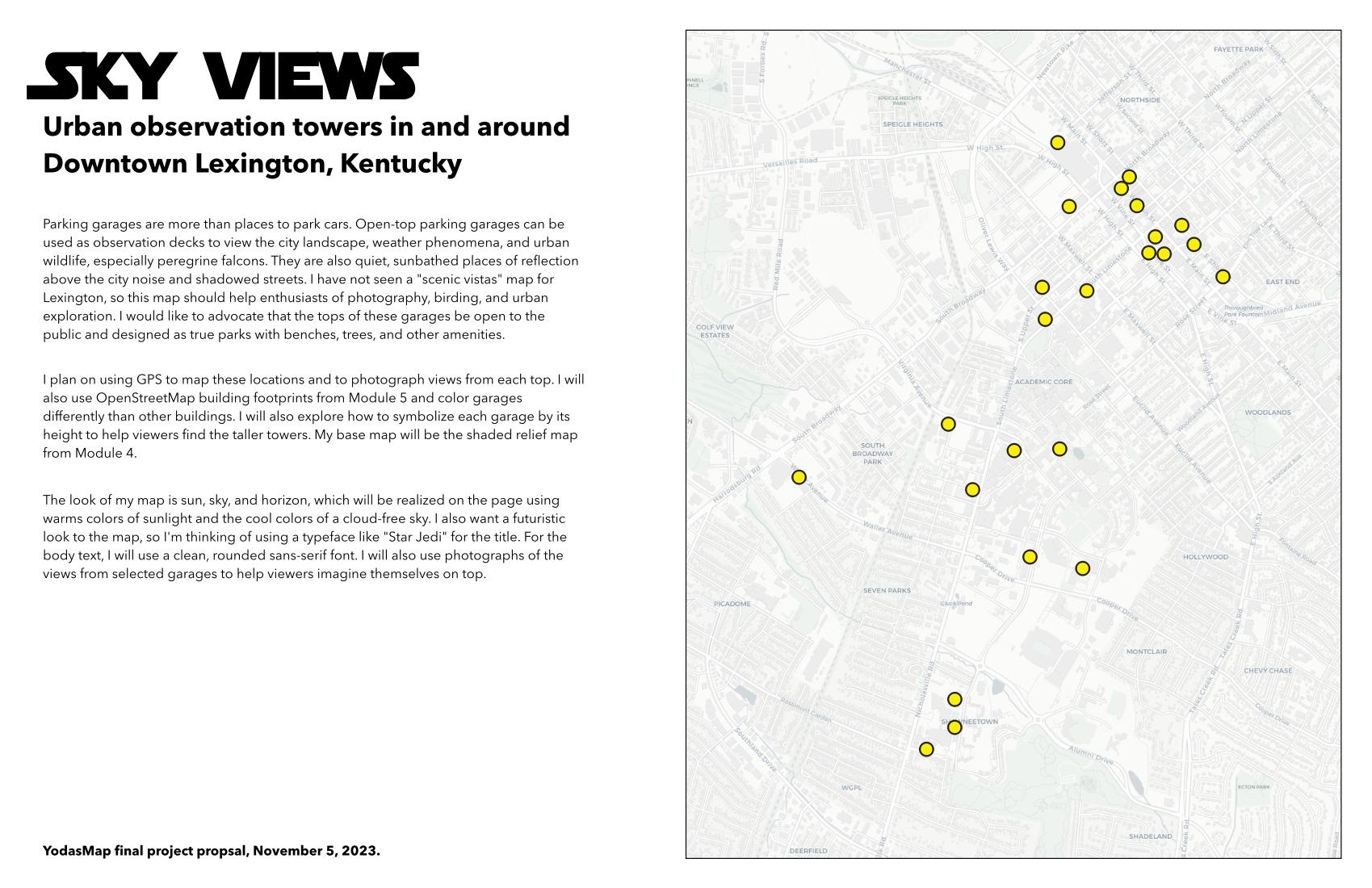 Downtown Urban Observation Towers in Lexington, Kentucky