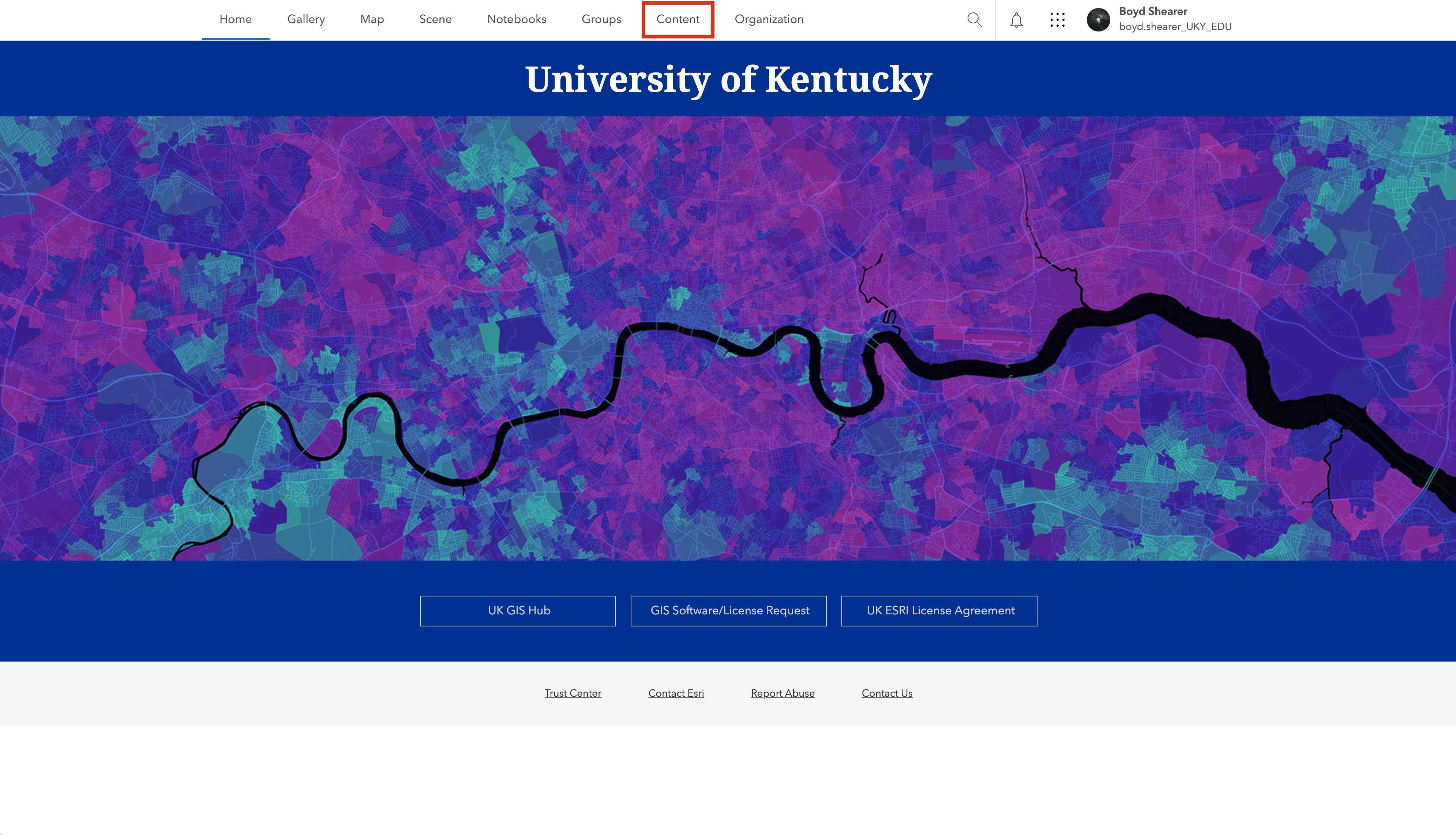 UKy’s AGOL Portal