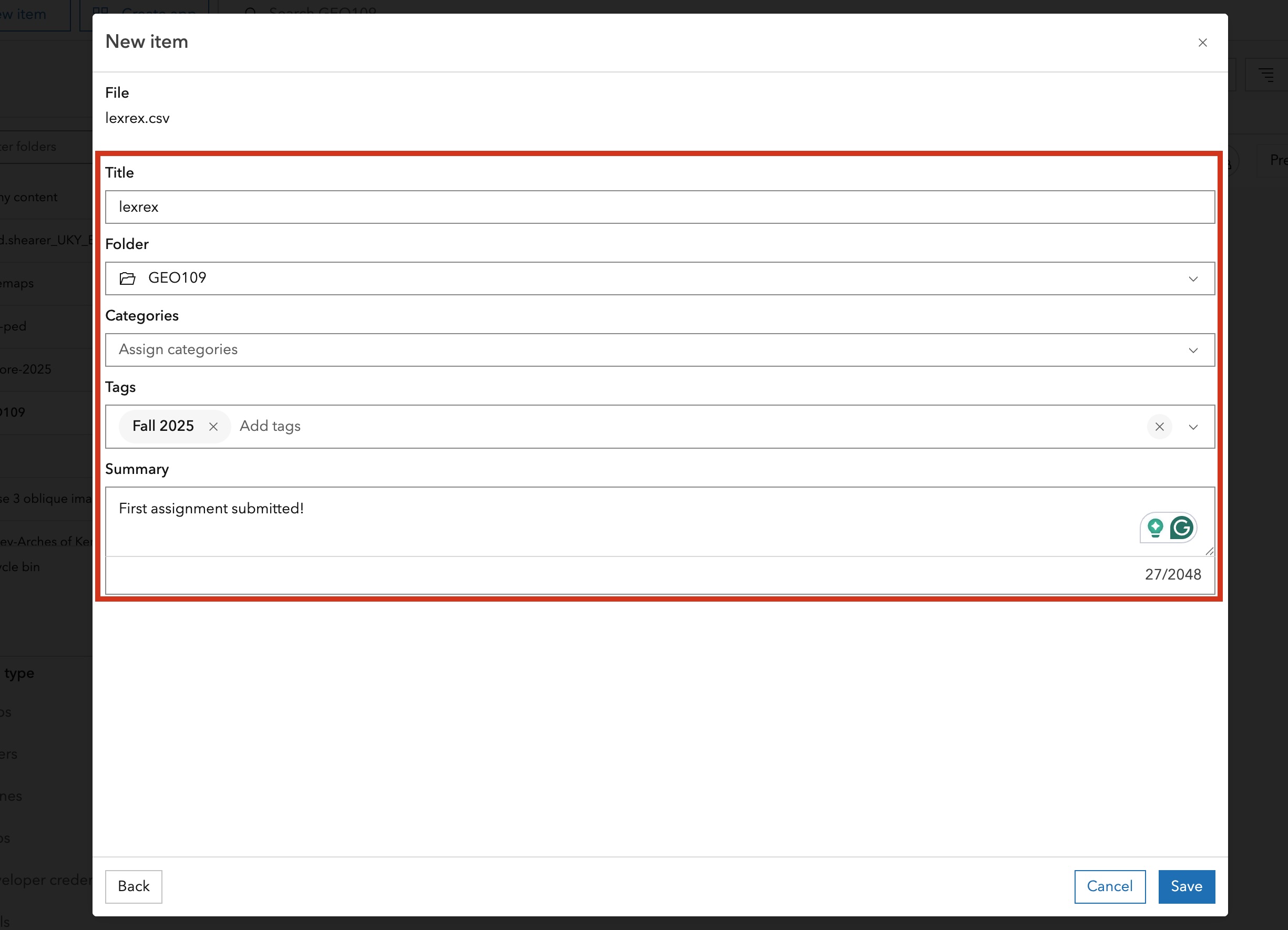 Give the layer a useful name and description.
