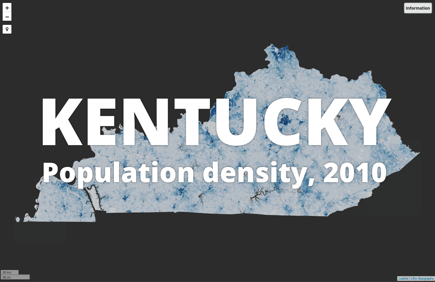 Kentucky population density